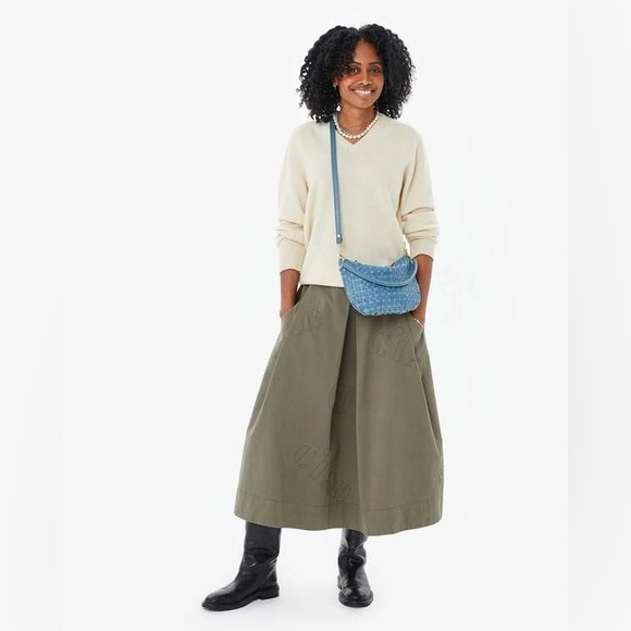 Clare V. Olive Green cotton skirt - Picture 2 of 11